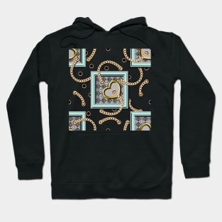 Gold hearts and chains Hoodie